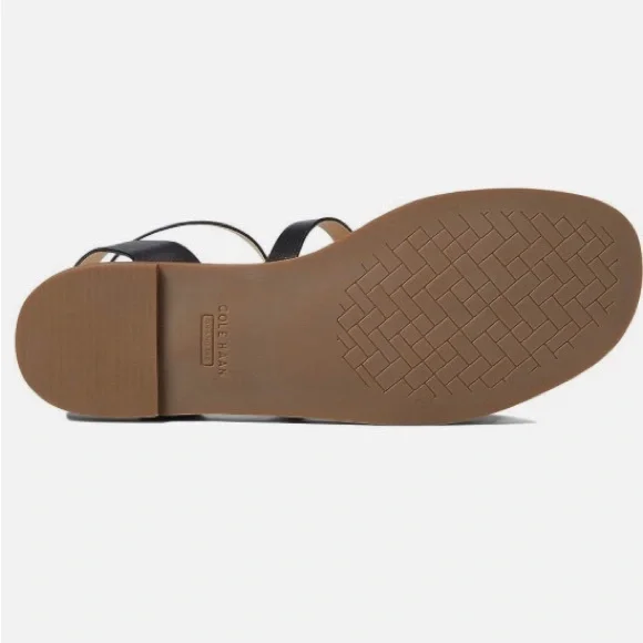 COLE HAAN GRAND SERIES BLACK LEATHER WREN GLADIATOR STYLE SANDALS•S/8.5 - Picture 6 of 13